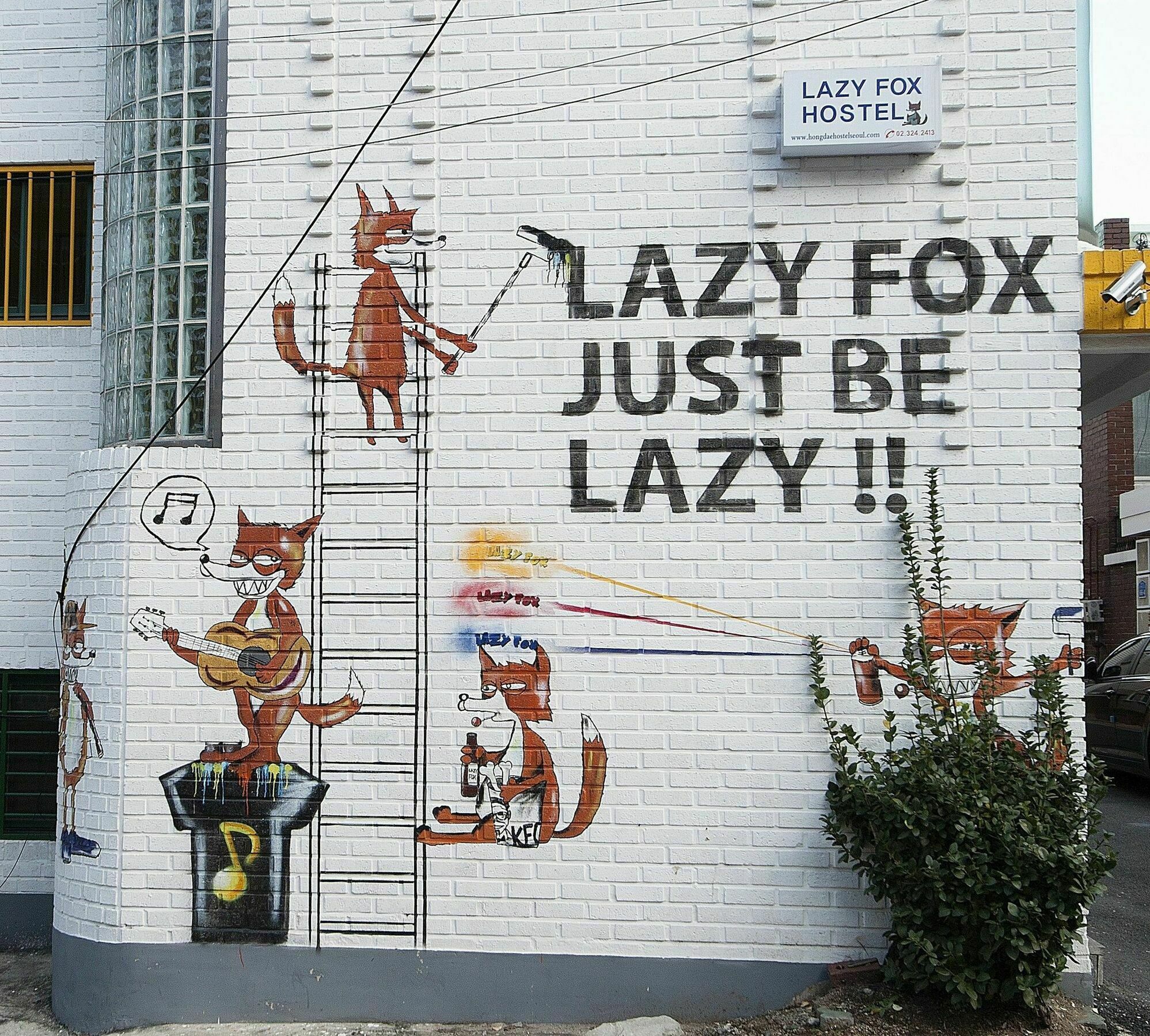 Hongdae Lazy Fox Hostel In Séoul Extérieur photo